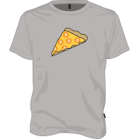 Bitcoin Pizza T-shirt - Grey / XL