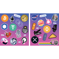 Crypto Sticker Sheet - 2 Pack