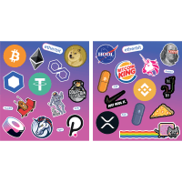 Crypto Sticker Sheet - 2 Pack