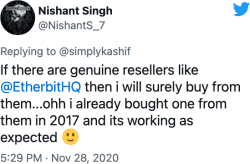 @NishantS_7 reviews Etherbit.in