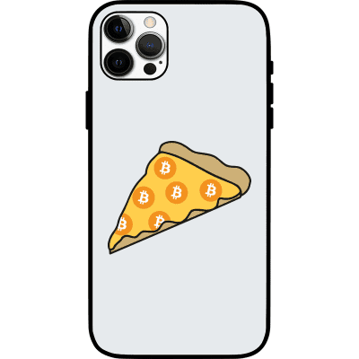 Bitcoin Pizza iPhone 12 Pro Case - White