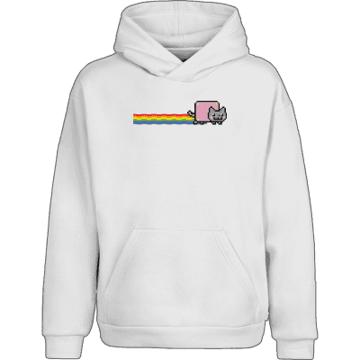 Nyan Cat Hoodie - White / XXL