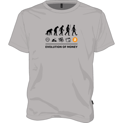 Evolution of Money T-shirt - Grey / XXL