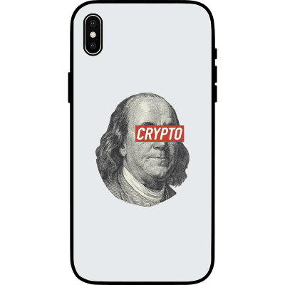 Benjamin Franklin Crypto iPhone XS Max Case - White