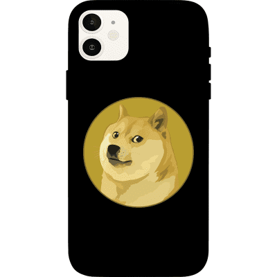 Dogecoin iPhone 12 mini Case - Black