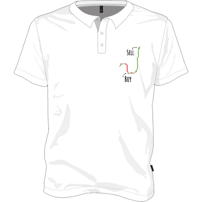 Buy Low Sell High Polo T-shirt - White / S