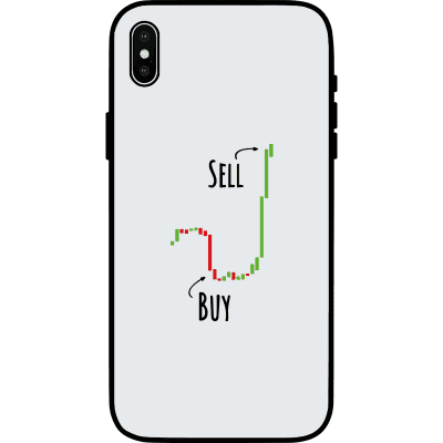 Buy Low Sell High iPhone XS Case - White