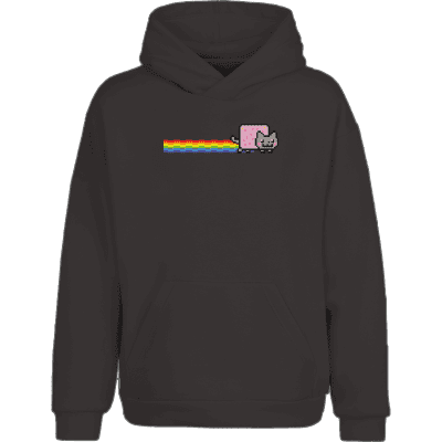 Nyan Cat Hoodie - Black / M