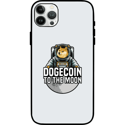 Dogecoin To The Moon iPhone 13 Pro Max Case - White