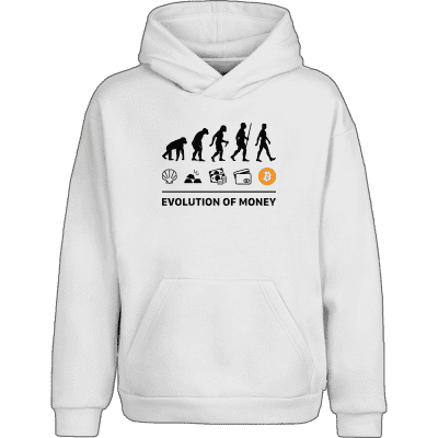 Evolution of Money Hoodie - White / XXL