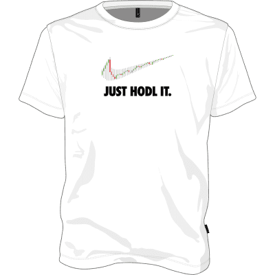 Just Hodl It T-shirt - White / XXL