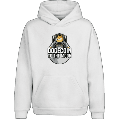 Dogecoin To The Moon Hoodie - White / M