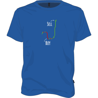 Buy Low Sell High T-shirt - Royal Blue / XXL