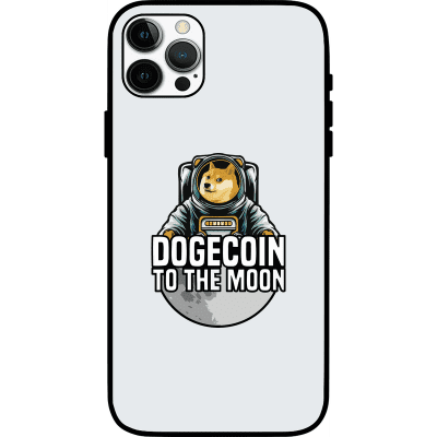 Dogecoin To The Moon iPhone 12 Pro Case - White