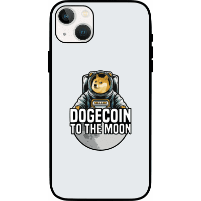 Dogecoin To The Moon iPhone 13 mini Case - White