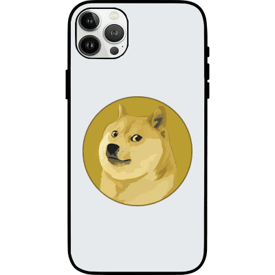 Dogecoin iPhone 13 Pro Max Case - White