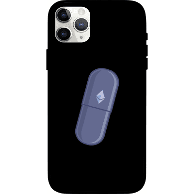 Ethereum Blue Pill iPhone 11 Pro Case - Black