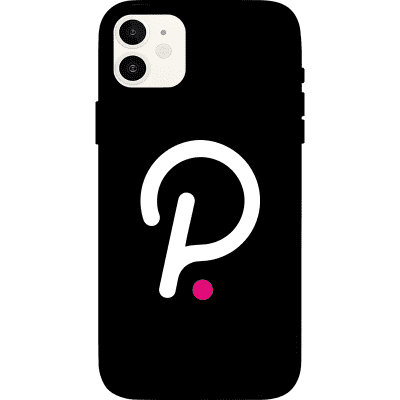 Polkadot iPhone 12 Case - Black