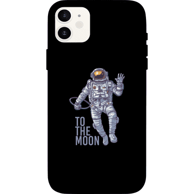 Bitcoin To The Moon iPhone 12 mini Case - Black