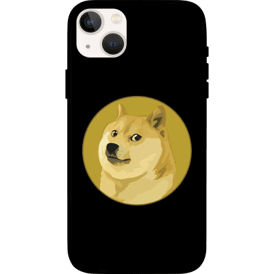 Dogecoin iPhone 13 mini Case - Black