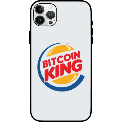 Bitcoin King iPhone 13 Pro Max Case - White