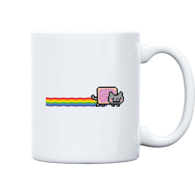 Nyan Cat Mug - White