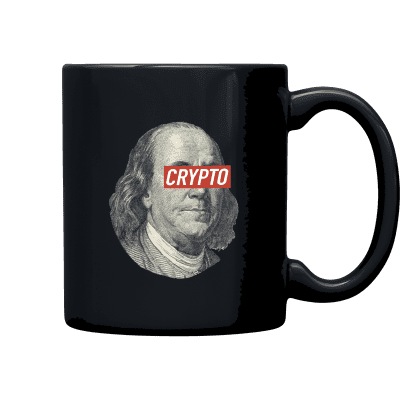 Benjamin Franklin Crypto Mug - Black