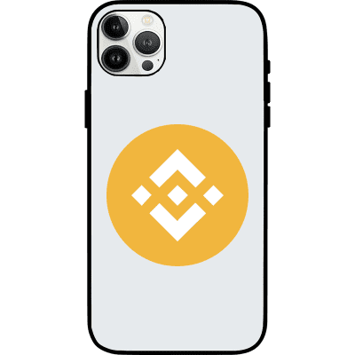 Binance Coin iPhone 13 Pro Max Case - White