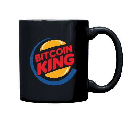 Bitcoin King Mug - Black