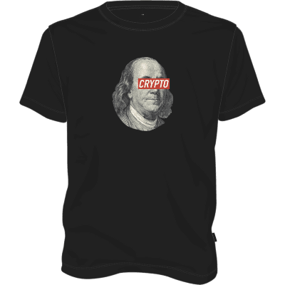 Benjamin Franklin Crypto T-shirt - Black / S