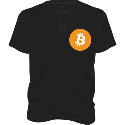 Bitcoin Polo T-shirt - Black / M