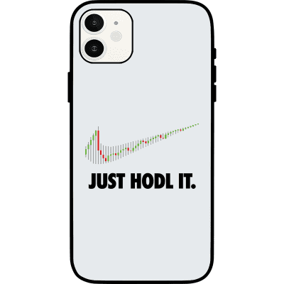 Just Hodl It iPhone 12 Case - White