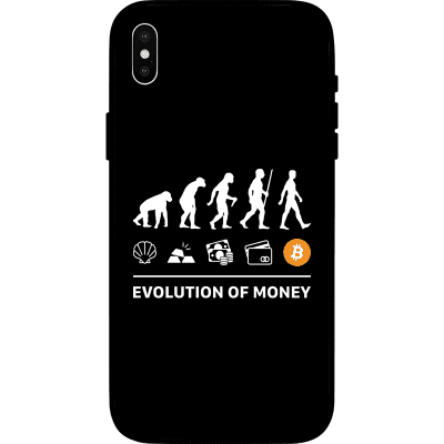 Evolution of Money iPhone XS Max Case - Black