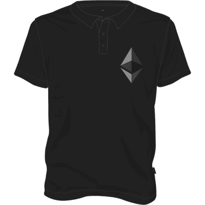 Ethereum Polo T-shirt - Black / M