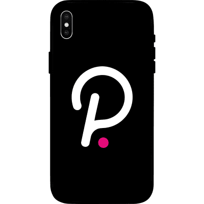 Polkadot iPhone X Case - Black