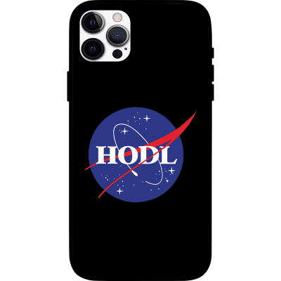 Hodl Nasa iPhone 12 Pro Case - Black