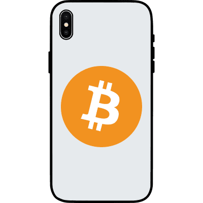 Bitcoin iPhone X Case - White
