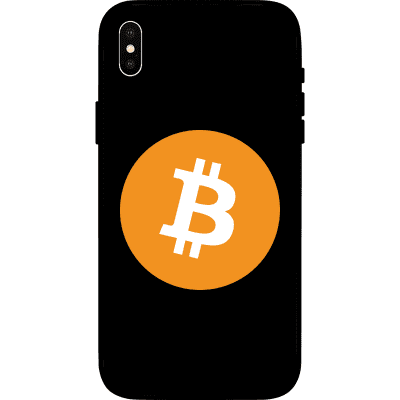 Bitcoin iPhone X Case - Black