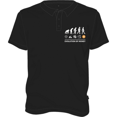 Evolution of Money Polo T-shirt - Black / XXL