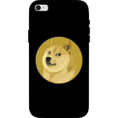 Dogecoin iPhone SE (2020) Case - Black