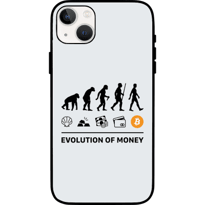 Evolution of Money iPhone 13 Case - White