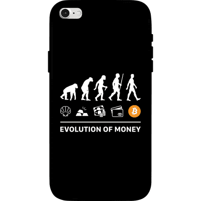 Evolution of Money iPhone SE (2020) Case - Black