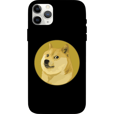 Dogecoin iPhone 11 Pro Max Case - Black