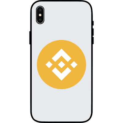 Binance Coin iPhone XS Max Case - White