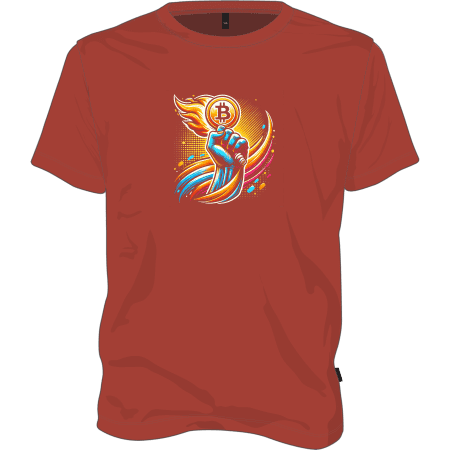 Bitcoin is Freedom T-shirt - Red / L