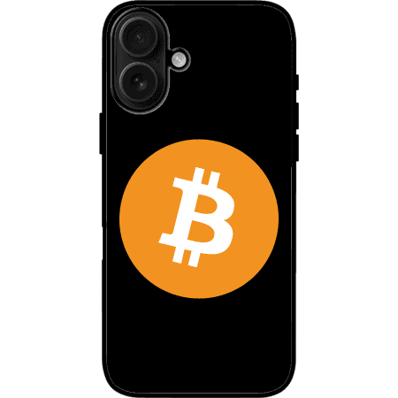 Bitcoin iPhone 16 Case - Black