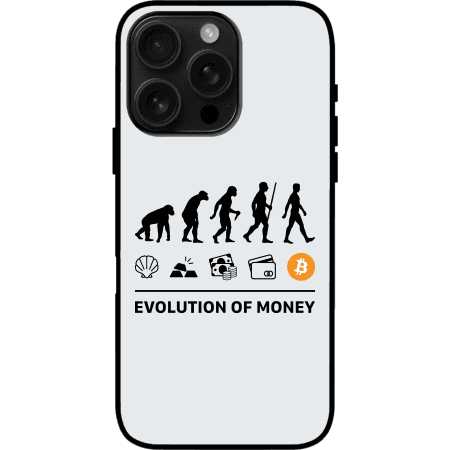 Evolution of Money iPhone 16 Pro Max Case - White