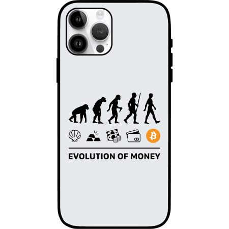 Evolution of Money iPhone 15 Pro Max Case - White