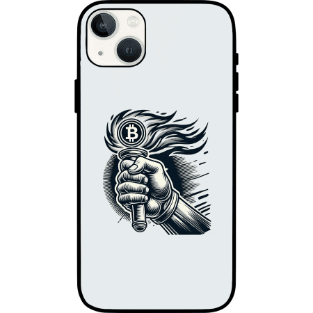 Bitcoin Revolution iPhone 13 Case - White