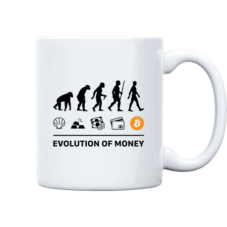 Evolution of Money Mug - White